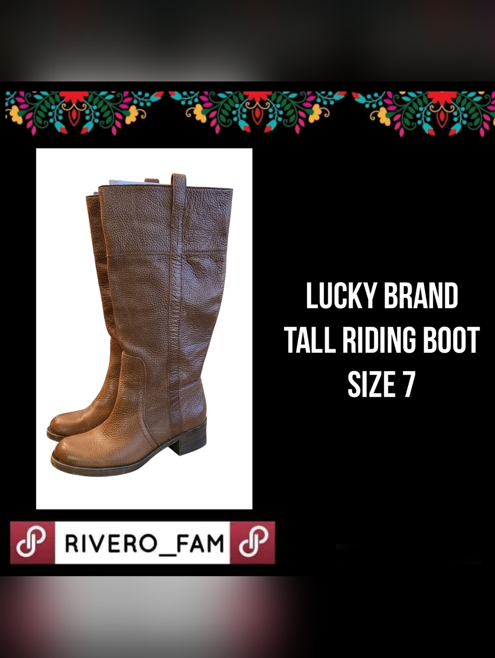 LUCKY BRAND | TALL RIDING BOOT | SIZE 7